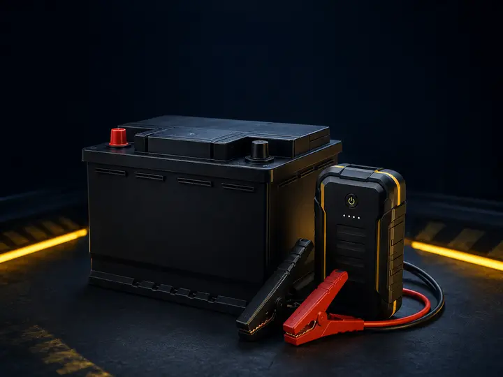Battery and jump starter